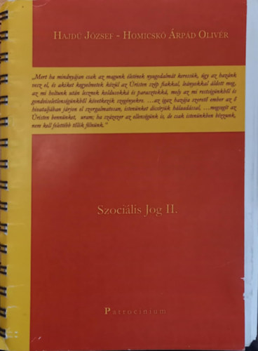 Szocilis jog II.