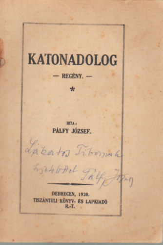 Katonadolog