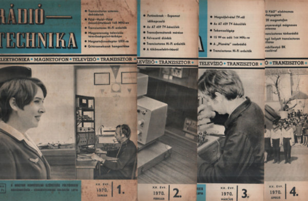 Stefanik P�l  (szerk) - R�di�Technika 1970. (teljes �vfolyam sz�monk�nt)