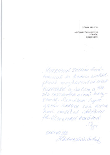 A Hdmezvsrhelyi frdk trtnete (dediklt)