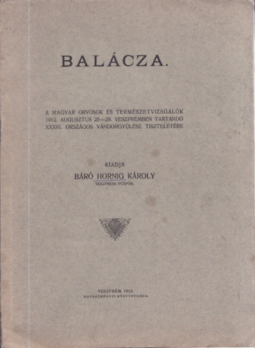 Br Hornig Kroly - Balcza