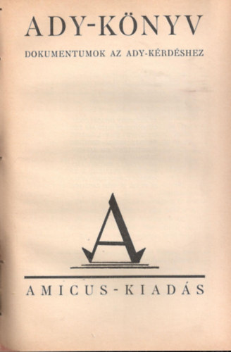 Ady-knyv (Dokumentumok az Ady-krdshez)