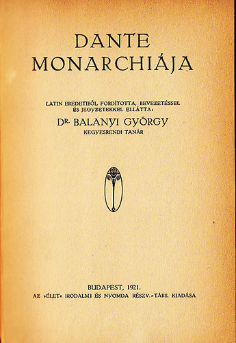 Dante monarchija