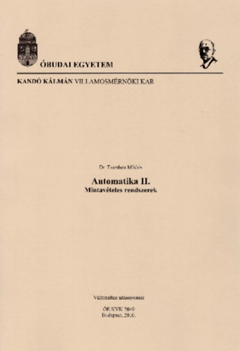 Automatika II. - Mintavteles rendszerek