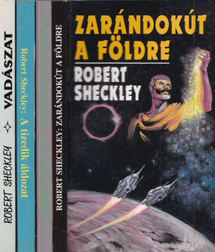 4 db. Robert Sheckley sci-fi: Vad�szat + A tizedik �ldozat + Szabad pr�da + Zar�ndok�t a F�ldre