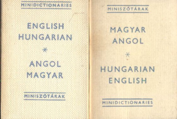 Magyar-angol, angol-magyar minisz�t�r I-II. (Minisz�t�rak) - Minik�nyvek