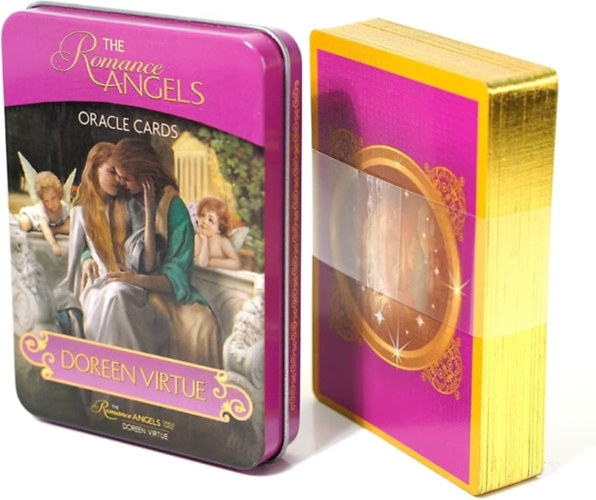 The Romance Angels Tarot Oracle Cards Deck with Metal Box - 44 lapos jskrtya fm troldobozban