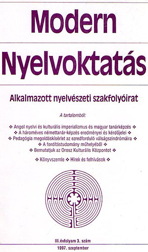 Modern nyelvoktats 1997. szeptember