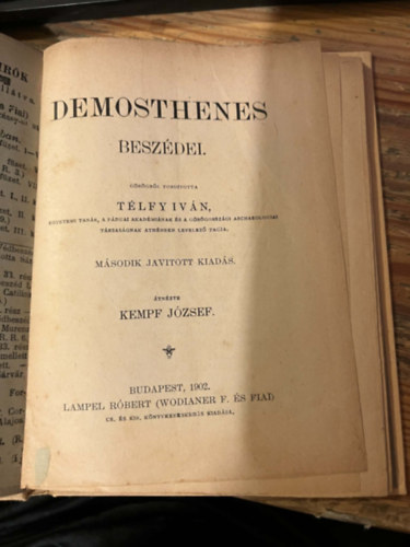 DEMOSTHENES besz�dei