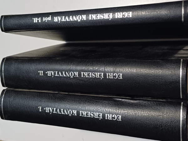 Az egri rsekmegyei knyvtr szakszer cmjegyzke I.-II. + I.II. ptlkfzet