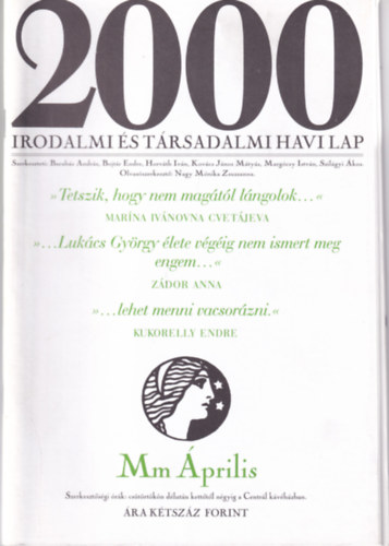 2000 Irodalmi s Trsadalmi Havi Lap - 2000. prilis