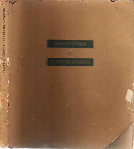 Somlyó György - Jegenyék a parton (I. kiadás)