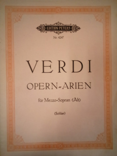 Opern-Arien fr Mezzo-Sopran ( Alt )