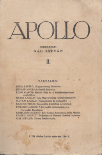 Apollo II. 1935. - Irodalmi s tudomnyos folyirat - I. vf. 2-3. sz.