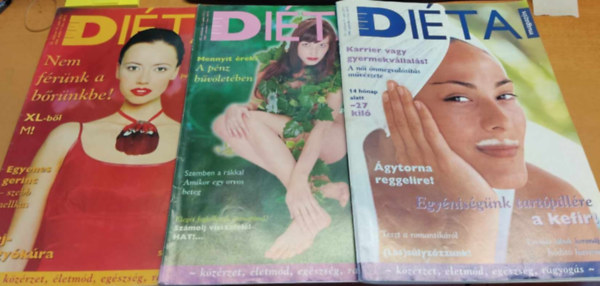 3 db Dita Magazin, szrvnyszmok, sajt fot