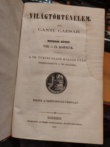 Vilgtrtnelem 7. (VIII. s IX. korszak)