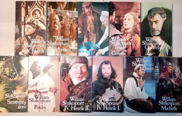 BBC Shakespeare knyvcsomag (10 m 11 ktetben) Macbeth / Hamlet / IV. Henrik 1-2. / Pericles / Szentivnji lom / Cymbeline / Trolius s Cressida / Tli rege / Titus Andronicus / V. Henrik