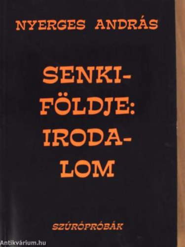 Senkifldje: Irodalom-Szrprbk