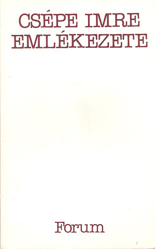 Cspe Imre emlkezete