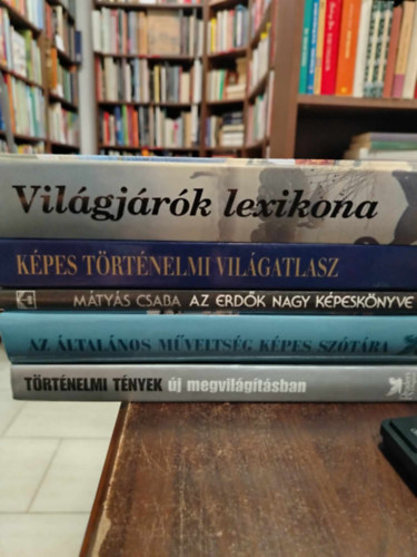 Knyvcsomag, 5 db. Vilgjrk lexikona+Kpes trtnelmi vilgatlasz+Az erdk nagy kpesknyve+Az ltalnos mvelts