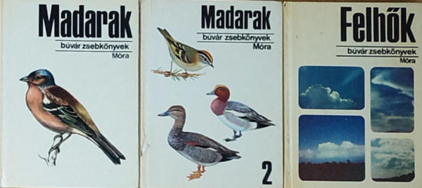 3db m a Bvr zsebknyvek sorozatbl - Madarak 1-2., Felhk