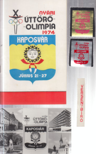 A X. Ny�ri �tt�r�-olimpia programja (+ 2 db. kit�z�, 2 db. k�peslap �s �js�gcikkek)