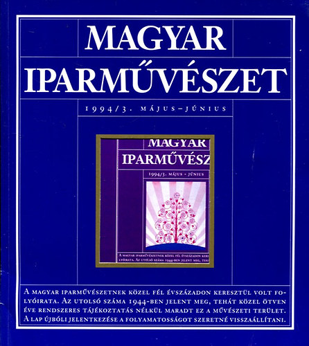 Magyar Iparmvszet 1994/3. Mjus-Jnius