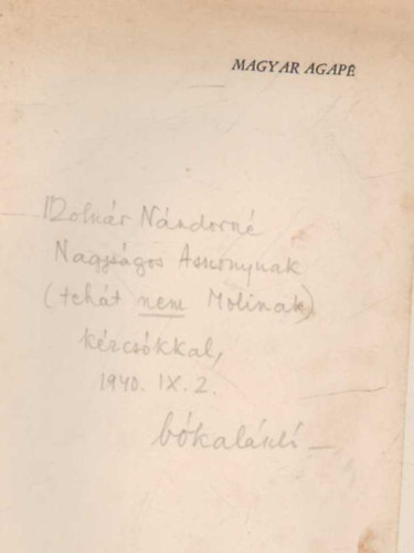 B�ka L�szl� - Magyar agap�- versek - dedik�lt