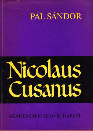 Sndor Pl - Nicolaus Cusanus