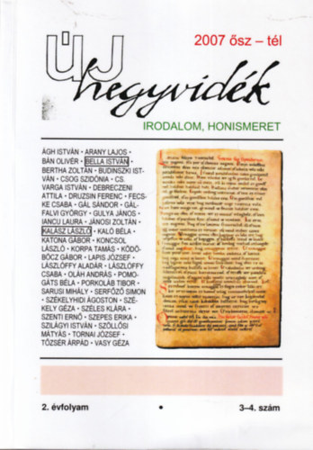 j hegyvidk 2007 sz-tl ( Irodalom, honismeret )