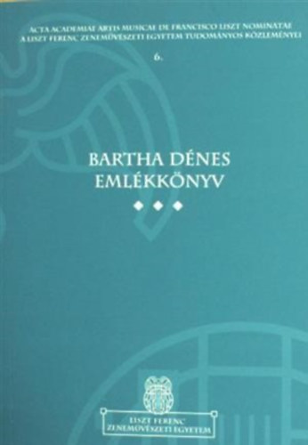 Bartha Dnes emlkknyv