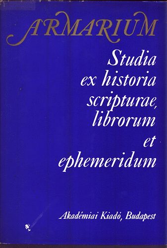 Armarium (Studia ex historia scripturae librorum et ephemeridum)