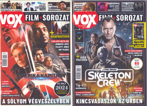 2 db Vox magazin: 2024. december - 2025. janur
