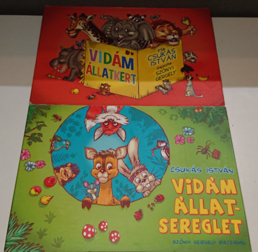 2 db Csuks Istvn leporell: Vidm llatkert, Vidm llatsereglet