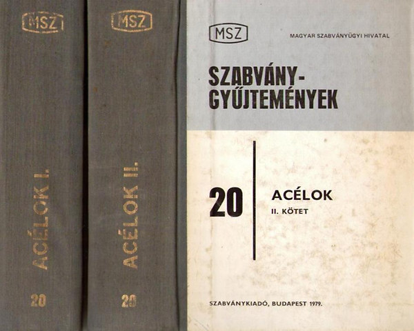 Avar rpd  (szerk.) - Szabvnygyjtemnyek 20. Aclok I-II. ktet