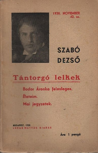 Tntorg lelkek (Bodor ronka felesleges, leteim, Mai jegyzetek)- Ludas Mtys fzetek 43.