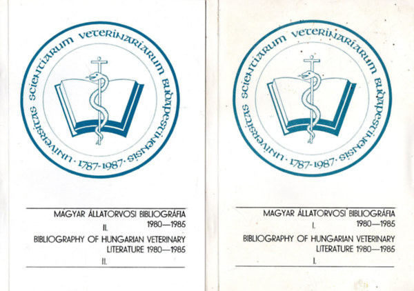 Magyar llatorvosi bibliogrfia 1980-1985 I-II.