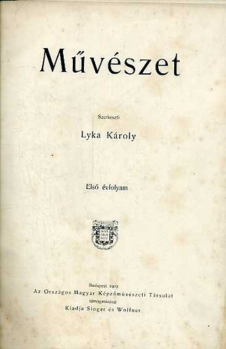 Mvszet-I. vfolyam (1902)