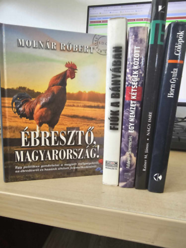 Rainer M. Jnos, Fldesi Margit Horn Gyula - Molnr Rbert Szerencss Kroly - 5db politikai ktet, KNYVMENT AJNLAT: Clpk+ Nagy Imre+ Egy nemzet ktsgek kztt+ Fik a bnyban+ breszt Magyarorszg