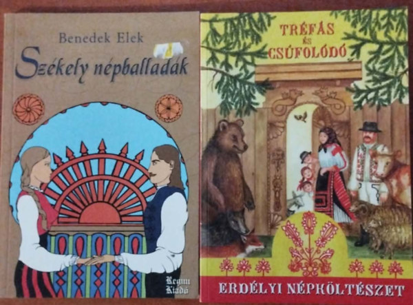 2db Sz�kely k�nyv:Sz�kely n�pballad�k+Tr�f�s cs�fol�d�-sz�kely n�pk�lt�szet