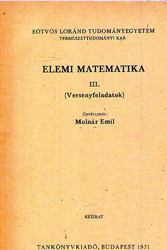 Elemi matematika III. (Versenyfeladatok)