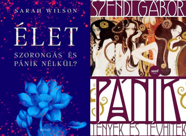 2 db k�nyv a szorong�s �s a p�nik legy�z�s�re: �LET szorong�s �s p�nik n�lk�l? + P�nik - T�nyek �s t�vhitek