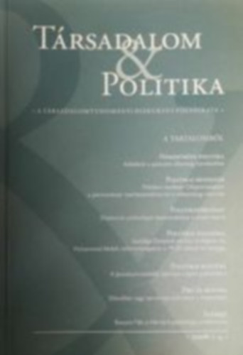 Trsadalom s politika 2006/ 3-4.