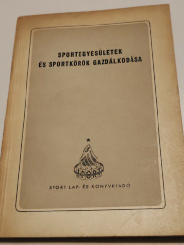 Sportegyes�letek �s sportk�r�k gazd�lkod�sa