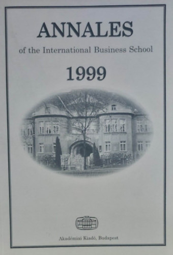 Annales of the International Business School 1999