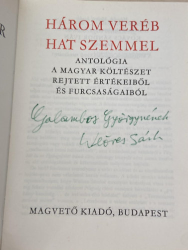 Hrom verb hat szemmel - Dediklt!