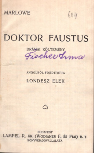 Doktor Faustus drmai kltemny
