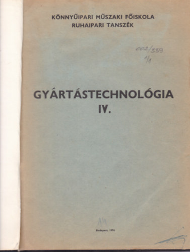 Gyrtstechnolgoa IV.