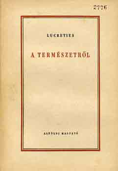 Lucretius - A termszetrl