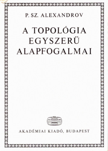 A topolgia egyszer alapfogalmai